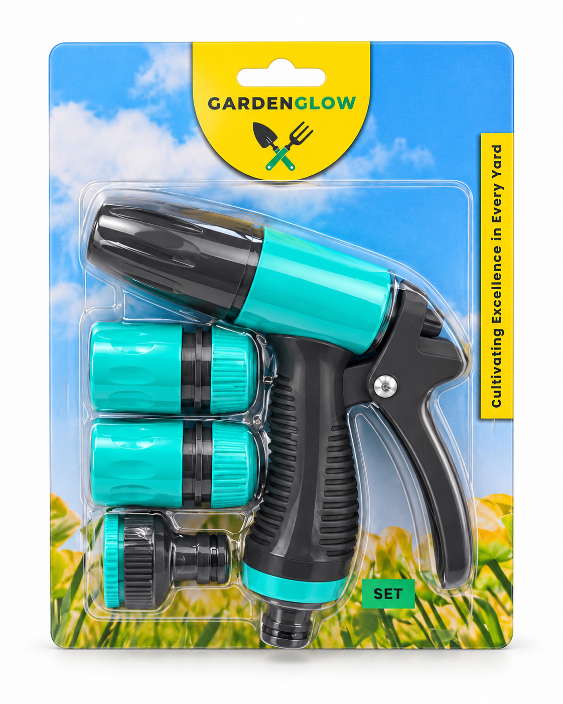 طقم مسدس رش قابل للتعديل GardenGlow
