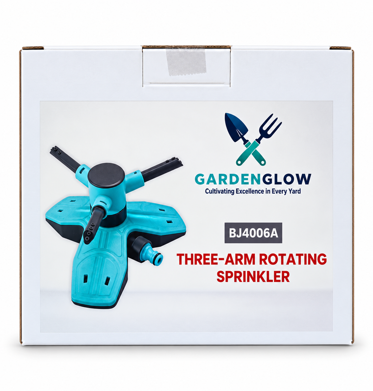 رشاش ري دوار ثلاثي الأذرع GardenGlow BJ4006A