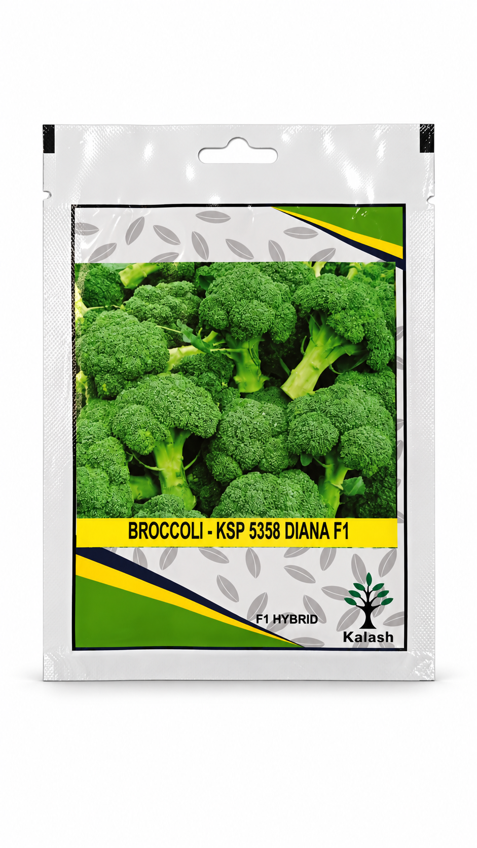 بذور بروكلي كالاش KSP 5358 ديانا F1 | Kalash Broccoli KSP 5358 Diana F1 Seeds on a white background