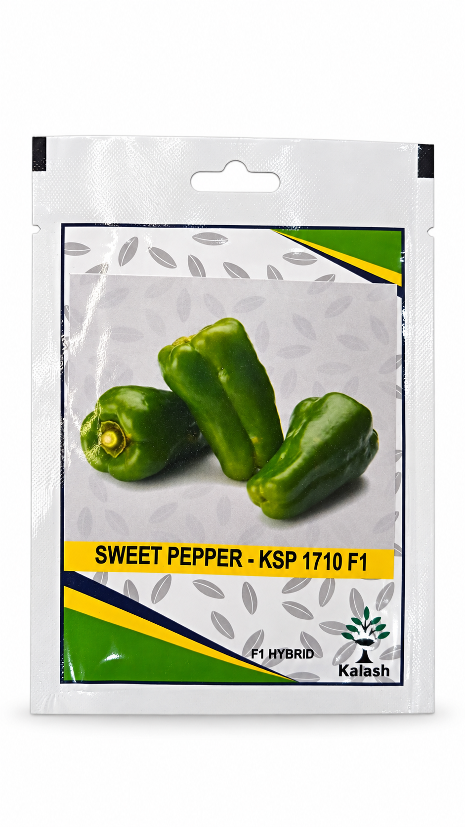 بذور فلفل حلو كالاش KSP 1710 F1 | Kalash Sweet Pepper KSP 1710 F1 Seeds on a white background