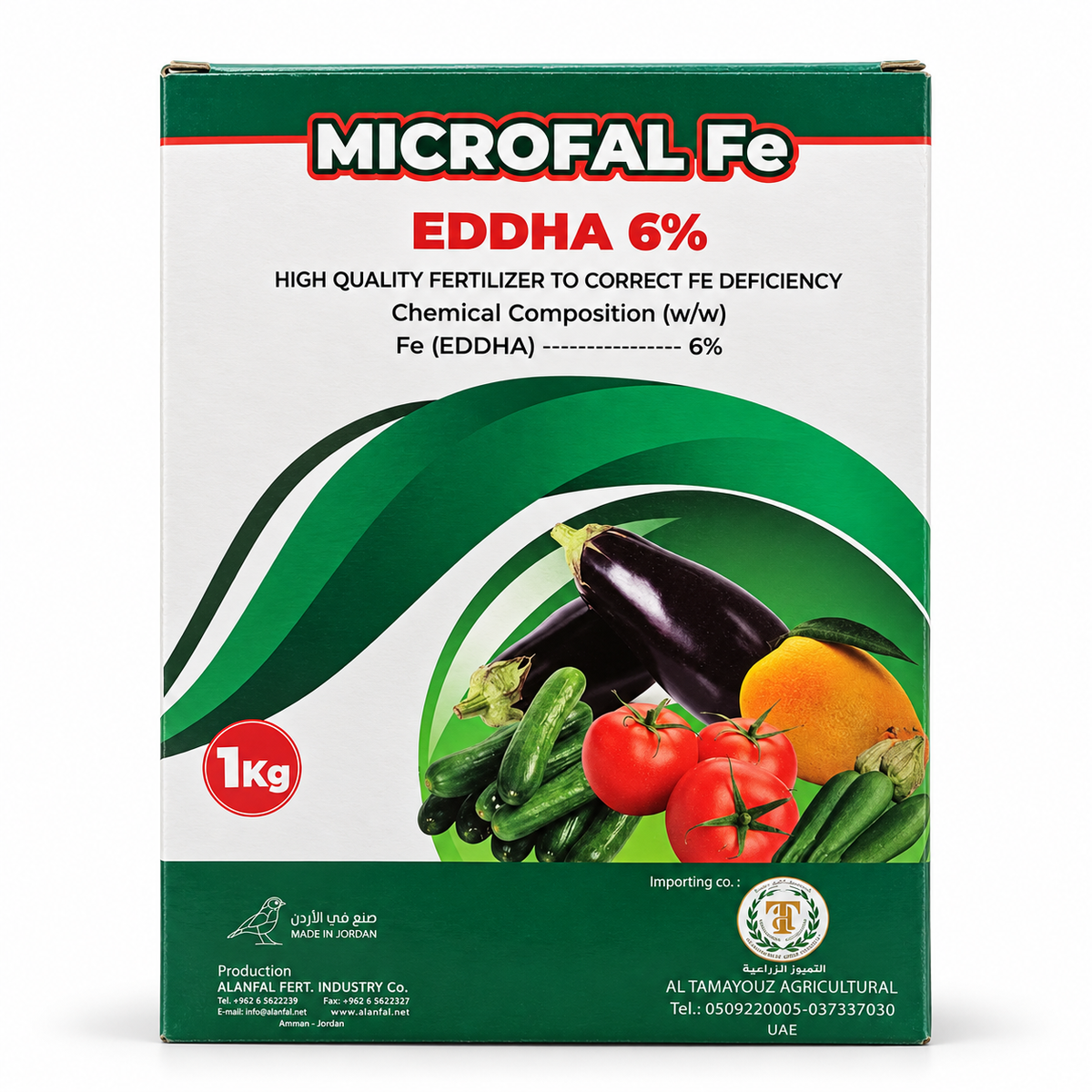 MICROFAL Fe EDDHA 6% iron fertilizer 1kg