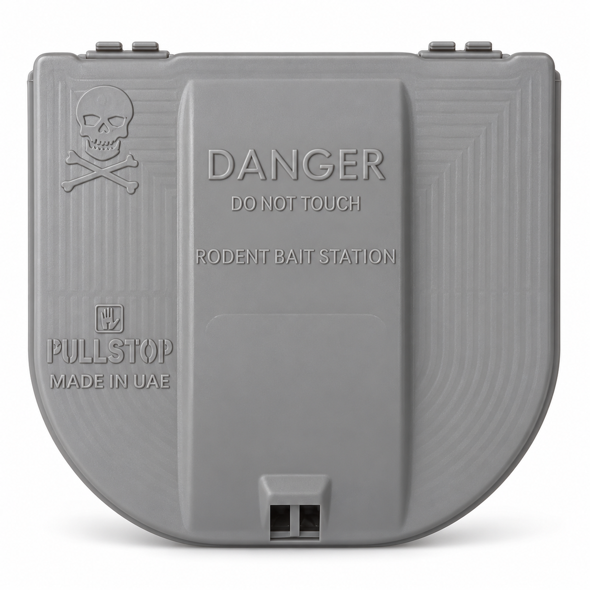 RBS Compact Rodent Bait Station Gray, white background