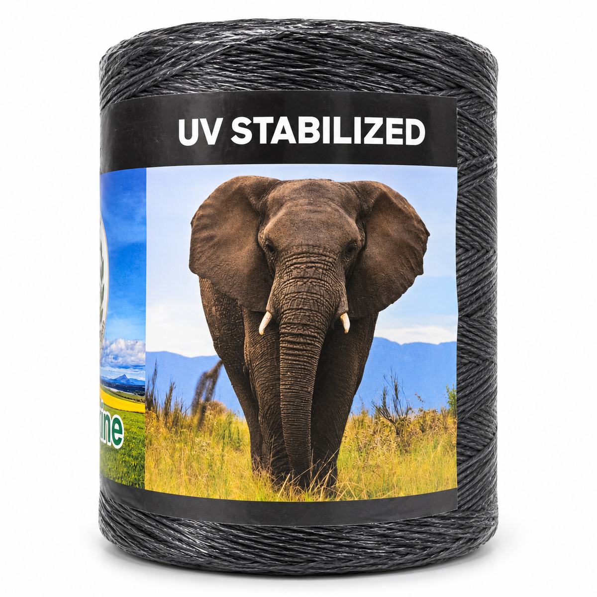 UV stabilized black agricultural twine